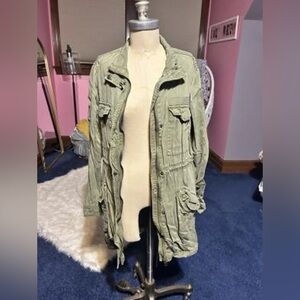 BKE Olive Utility Field Jacket